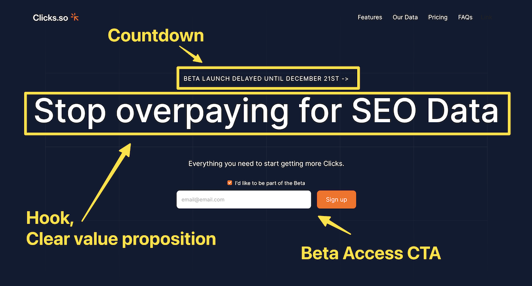 Jasper AI Landing Page Example