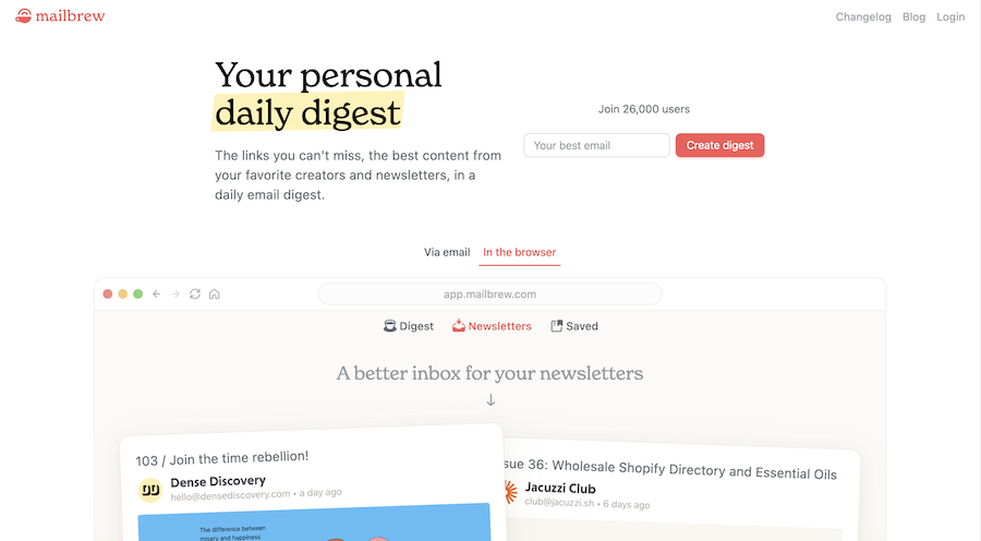 Your personal daily digest