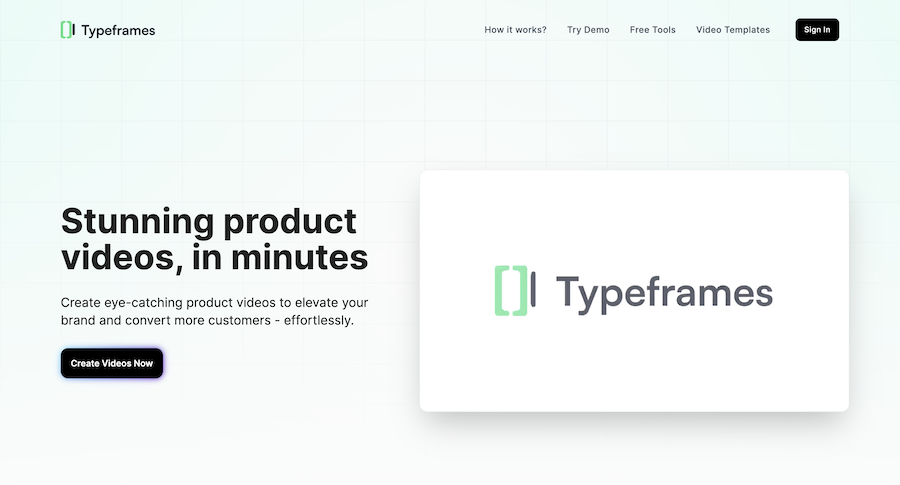 Stunning product videos, in minutes.